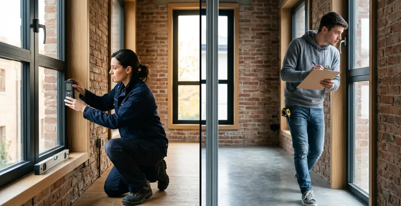 Confronto tra sopralluogo tecnico professionale e superficiale per preventivo infissi