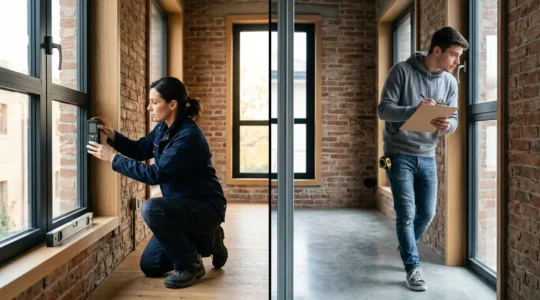 Confronto tra sopralluogo tecnico professionale e superficiale per preventivo infissi