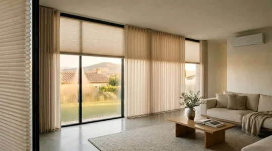 Tende termiche con struttura a nido d'ape che riducono il consumo del condizionatore